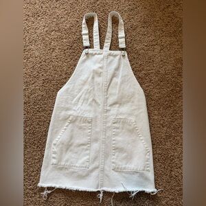 PacSun White Denim Overall Dress Size Small